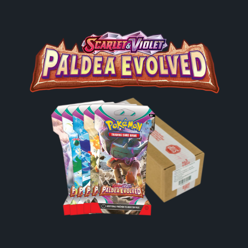 Pokemon TCG Paldea Evolved Sleeved Booster Pack Case of 144 Factory Sealed New