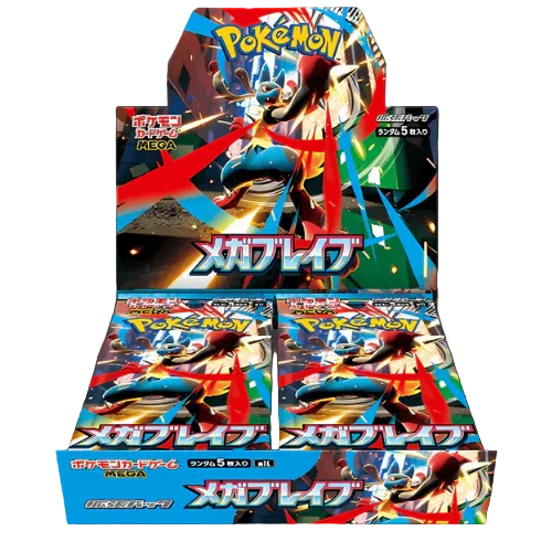 Pokemon Mega Brave Booster Box Japanese Sealed Factory Shrink M1L