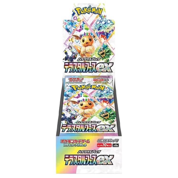 Pokemon Terastal Festival Japanese Booster Box Factory Shrink Sealed SV8a