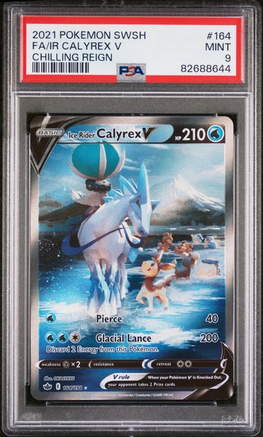 Pokemon Ice Rider Calyrex V 164/198 PSA 9 Mint Chilling Reign Alternate Art FA